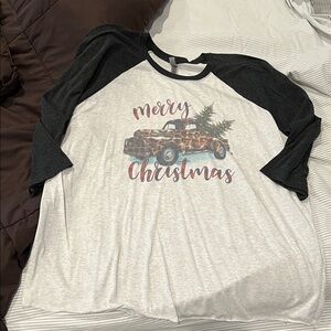 Next Level Apparel Black and White Raglan Tee